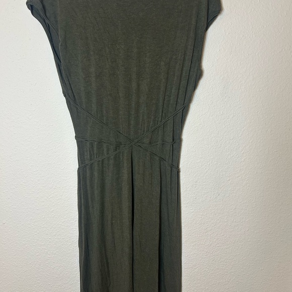 Max Studio Womens Dress  khaki green Short Sleeve Knit Casual  Dress XL - Picture 3 of 4
